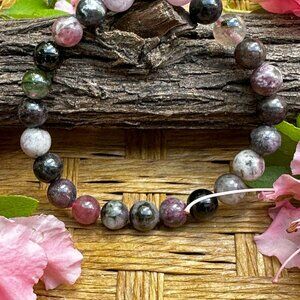8 mm Multi Tourmaline   Bracelet